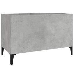 Armoire &agrave; disques classique multifonction salon bureau 74,5 x 38 x 48 cm en bois d'ing&eacute;nierie gris