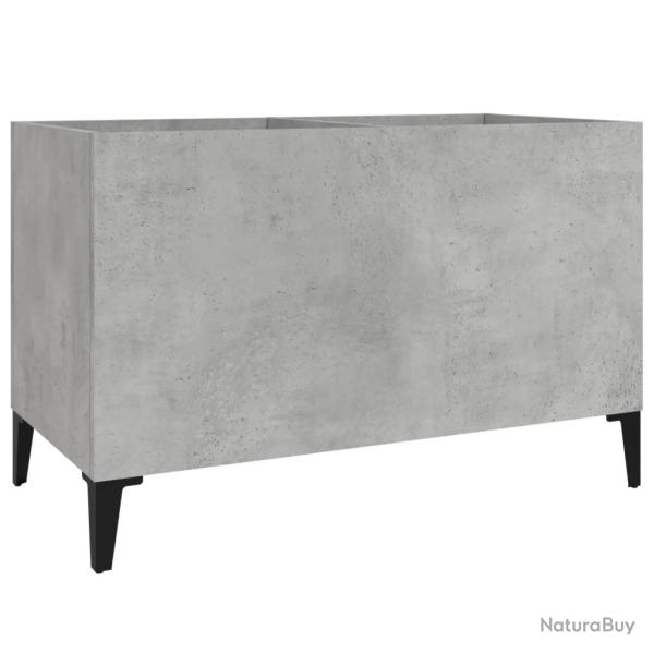 Armoire � disques classique multifonction salon bureau 74,5 x 38 x 48 cm en bois d'ing�nierie gris