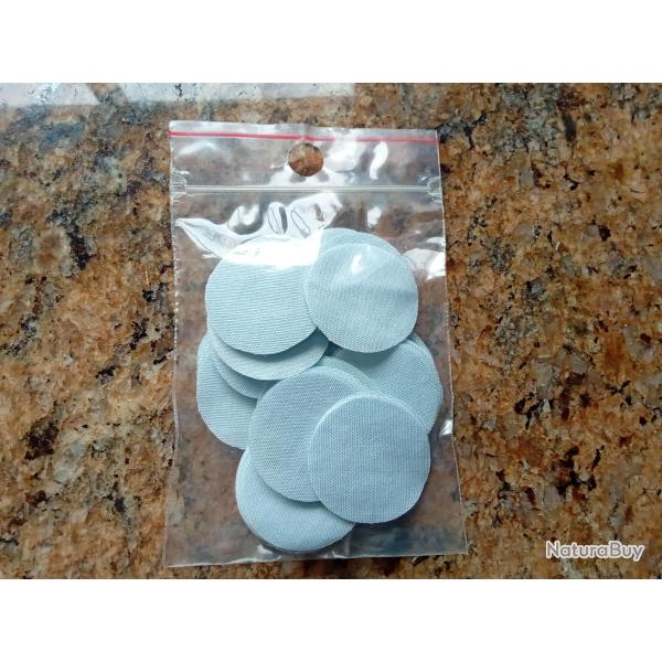 100 calepins diam�tre 26mm �paisseur 0,2mm, trame plus serr�e.