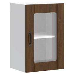 Armoire murale de cuisine design pratique gain de place 40 x 31 x 60 cm en bois d'ing&eacute;nierie ch&ecirc;ne