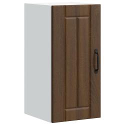 Armoire murale de cuisine design pratique rangement 30 x 31 x 60 cm en bois d'ing&eacute;nierie ch&ecirc;ne marr