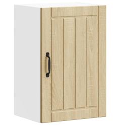 Armoire murale de cuisine design pratique rangement 40 x 31 x 60 cm en bois d'ing&eacute;nierie ch&ecirc;ne sono