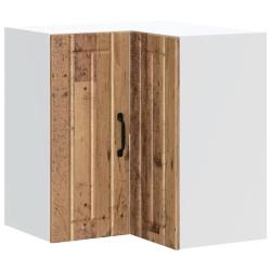 Armoire d'angle murale de cuisine Lucca 57 x 57 x 60 cm grand espace de rangement design vintage en