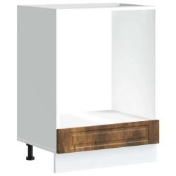 Armoire &agrave; four classique 60 x 46 x 81,5 cm espace de rangement g&eacute;n&eacute;reux pieds r&eacute;glables en bois d'i