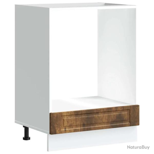 Armoire � four classique 60 x 46 x 81,5 cm espace de rangement g�n�reux pieds r�glables en bois d'i