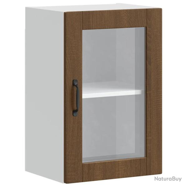 Armoire murale de cuisine design fonctionnelle 40 x 31 x 60 cm en bois d'ing�nierie ch�ne marron 02