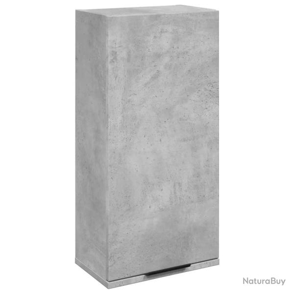 Armoire de salle de bain murale design �pur� 32 x 20 x 67 cm gain de place en bois d'ing�nierie gri