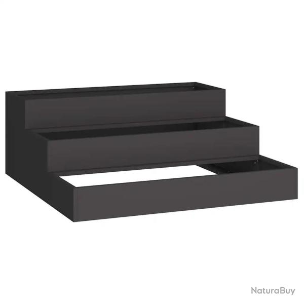 Cache-pot de jardin moderne ext�rieur 90 x 90 x 35 cm durable esth�tique en acier lamin� � froid no