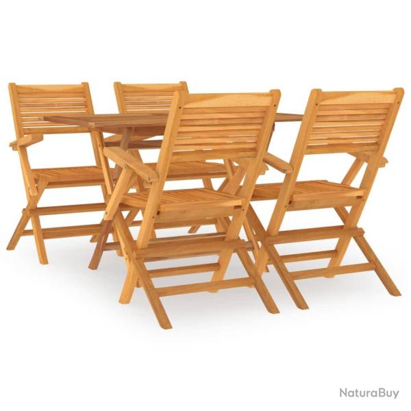 Ensemble � d�ner salon de jardin meuble d'ext�rieur 7 pi�ces bois de teck solide 02_0014352