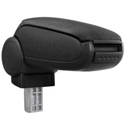 Accoudoir central pour Audi A1 (8X) avec compartiment rembourr&eacute; textile noir 03_0000360