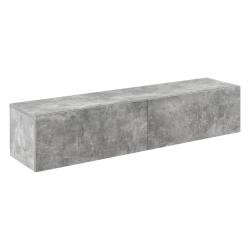 &Eacute;tag&egrave;re murale design meuble support tv styl&eacute; avec 2 tiroirs capacit&eacute; de charge jusqu'&agrave; 25 kg panne