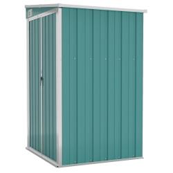 Remise de jardin murale 118 x 100 x 178 cm acier galvanis&eacute; vert 02_0044058