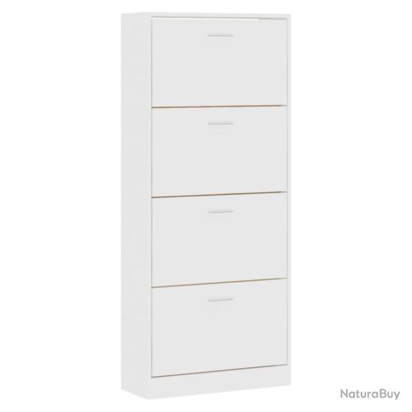 Armoire � chaussures range chaussures rangement meuble entr�e couloir salon 63 x 24 x 147 cm bois d