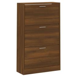 Armoire &agrave; chaussures range chaussures rangement meuble entr&eacute;e couloir salon 63 x 24 x 103 cm bois d