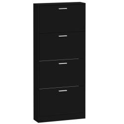 Armoire &agrave; chaussures range chaussures rangement meuble entr&eacute;e couloir salon 59 x 17 x 150 cm bois d