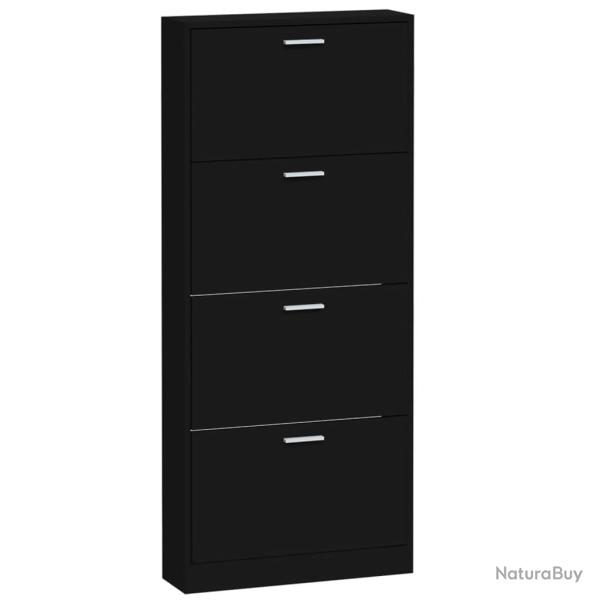 Armoire � chaussures range chaussures rangement meuble entr�e couloir salon 59 x 17 x 150 cm bois d