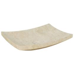 Lavabo vasque salle de bain 50 x 35 cm marbre cr&egrave;me 02_0002549