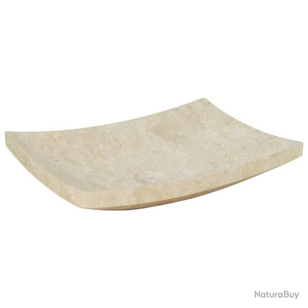 Lavabo vasque salle de bain 50 x 35 cm marbre cr�me 02_0002549