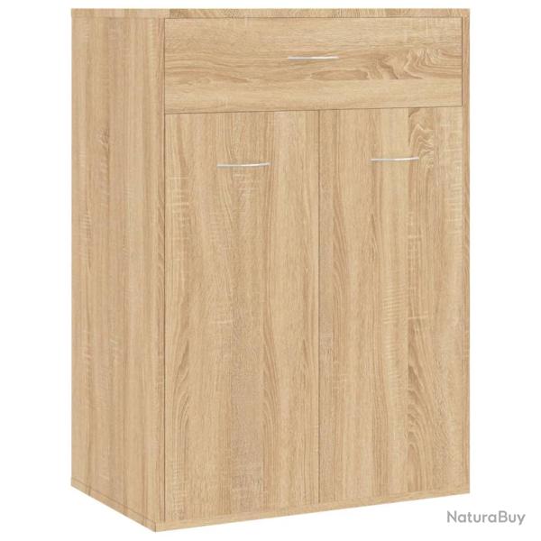 Armoire � chaussures range chaussures rangement meuble entr�e couloir salon sonoma 60 x 35 x 84 cm