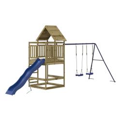 Aire de jeux d'ext&eacute;rieur 553 x 206 x 264 cm bois de pin impr&eacute;gn&eacute; 02_0004861