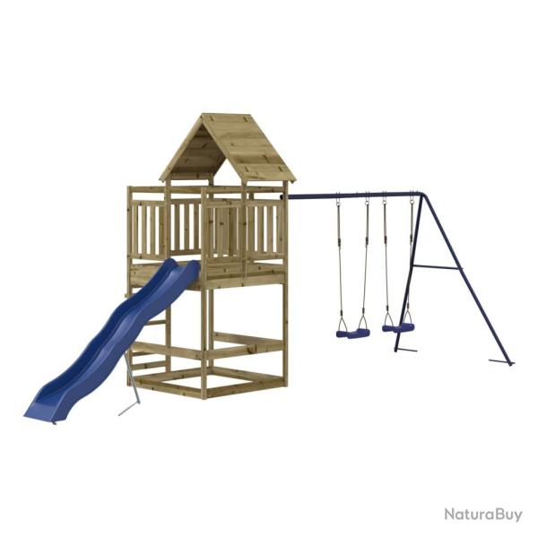 Aire de jeux d'ext�rieur 553 x 206 x 264 cm bois de pin impr�gn� 02_0004861