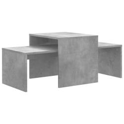 Ensemble de table basse 100 x 48 x 40 cm bois ing&eacute;nierie gris 02_0042099