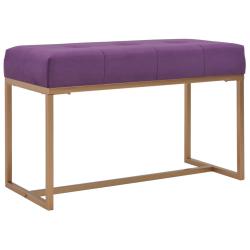 Banc banquette 80 x 36 x 45 cm velours violet 02_0010833