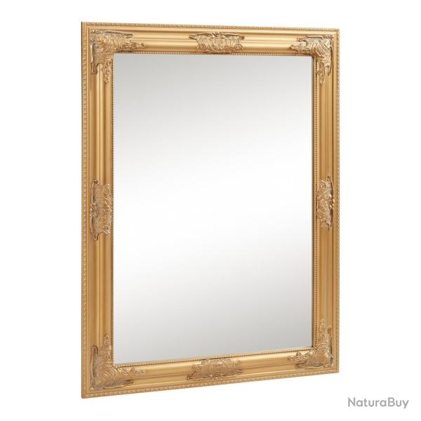 Miroir d�coration moderne design mural au style baroque 80 x 60 cm dor� 03_0010185