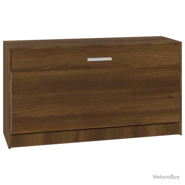 Banc � chaussures bottes commode �tag�re meuble entr�e rangement 80 x 24 x 45 cm bois d'ing�nierie