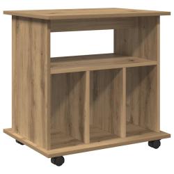 Armoire roulante multifonctionnelle 60 x 45 x 60 cm avec grand espace de rangement et roulettes pra