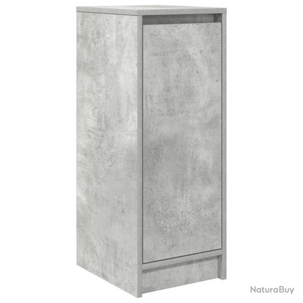 Armoire � chaussures moderne rangement grand espace 29,5 x 34 x 76 cm en bois d'ing�nierie gris b�t