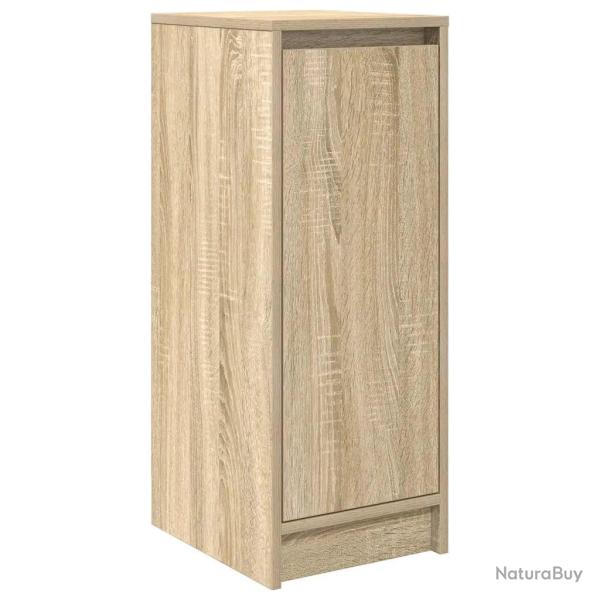 Armoire � chaussures moderne rangement pratique 29,5 x 34 x 76 cm en bois d'ing�nierie ch�ne sonoma