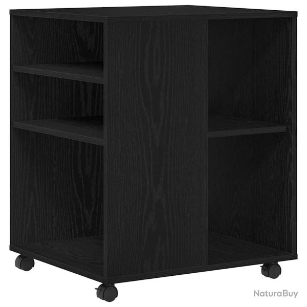 Armoire de rangement moderne avec roues 60 x 53 x 73 cm pratique minimaliste bureau en bois d'ing�n