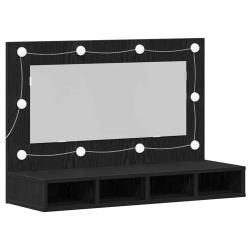 Armoire miroir moderne salle de bain 90 x 31,5 x 62 cm grand espace de rangement en bois d'ing&eacute;nier