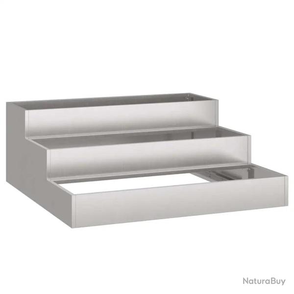Cache-pot de jardin ext�rieur durable acier 90 x 90 x 35 cm design contemporain couleur rouille 02_