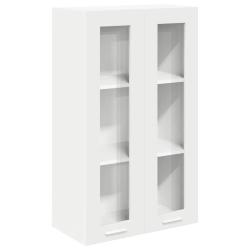Armoire suspendue moderne grand espace de rangement 60 x 31 x 100 cm en bois d'ing&eacute;nierie blanc 02_