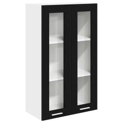 Armoire suspendue rectangulaire moderne cuisine rangement efficace 60 x 31 x 100 cm en bois d'ing&eacute;n