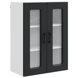 Armoire de cuisine rectangulaire avec grand espace de stockage 60 x 31 x 80 cm en bois d'ing&eacute;nierie