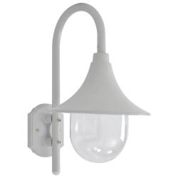 Applique murale de jardin ambiance cosy &eacute;clairage fonctionnel 36 x 25 x 42 cm en aluminium blanc 02