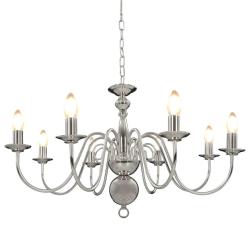 Lustre classique &eacute;l&eacute;gant 80 x 45 cm ambiance luxueuse usage r&eacute;sidentiel salon en m&eacute;tal argent&eacute; 02_0