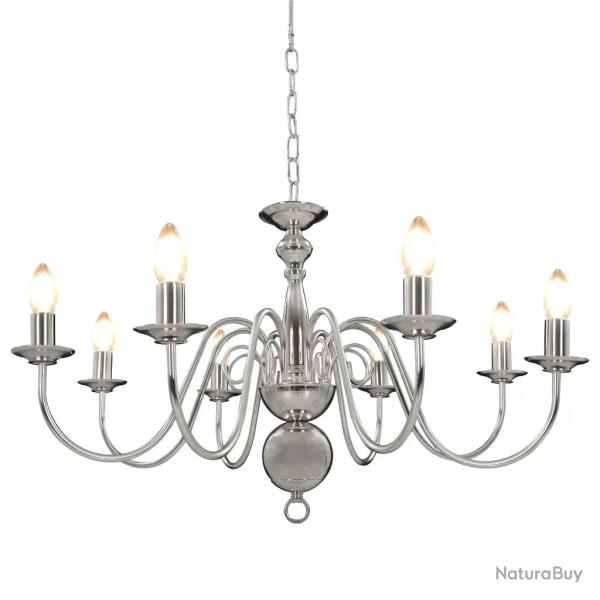 Lustre classique �l�gant 80 x 45 cm ambiance luxueuse usage r�sidentiel salon en m�tal argent� 02_0