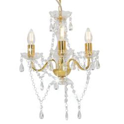 Lustre rond en m&eacute;tal dor&eacute; style design moderne salon chambre 36 x 42 cm en m&eacute;tal dor&eacute; 02_0046406