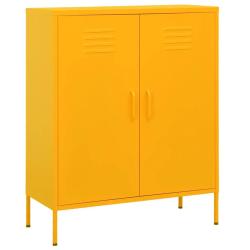 Armoire de rangement pratique 80 x 35 x 101,5 cm robustesse durable 2 &eacute;tag&egrave;res r&eacute;glables style mode