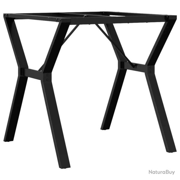 Pieds de table � manger cadre en Y 70 x 70 x 73 cm robustes et durables style industriel en acier n