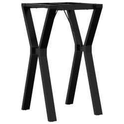 Pieds de table &agrave; manger cadre en Y 40 x 40 x 73 cm stables et robustes style industriel en acier no