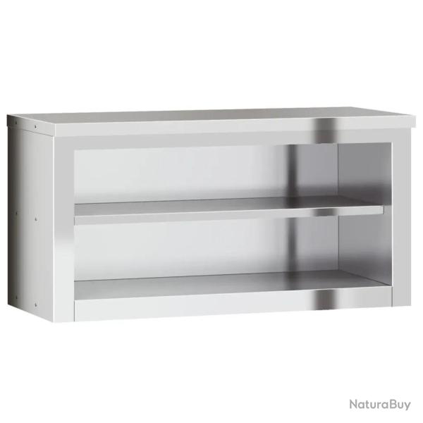 Armoire murale de cuisine avec �tag�re 92 x 40 x 46 cm design moderne hygi�nique en acier inoxydabl