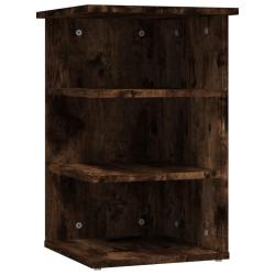 Armoire lat&eacute;rale design moderne rangement 35 x 35 x 55 cm ambiance cosy en bois d'ing&eacute;nierie ch&ecirc;ne