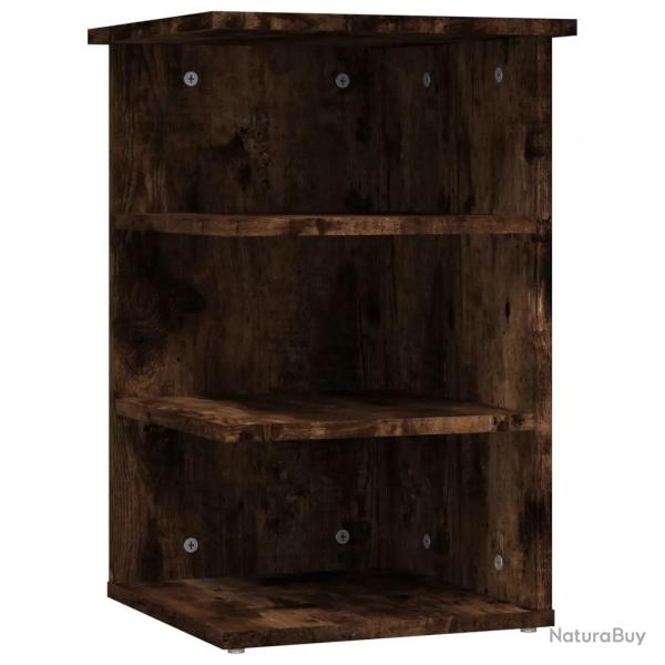 Armoire lat�rale design moderne rangement 35 x 35 x 55 cm ambiance cosy en bois d'ing�nierie ch�ne