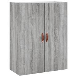 Armoire murale design moderne rangement pratique 69 x 34 x 90 cm en bois d'ing&eacute;nierie gris sonoma 0