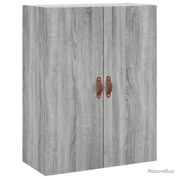 Armoire murale design moderne rangement pratique 69 x 34 x 90 cm en bois d'ing�nierie gris sonoma 0